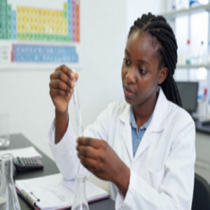 SS3 student in Chemistry Lab